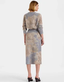 All-In SkirtLight Blue in Woolmix