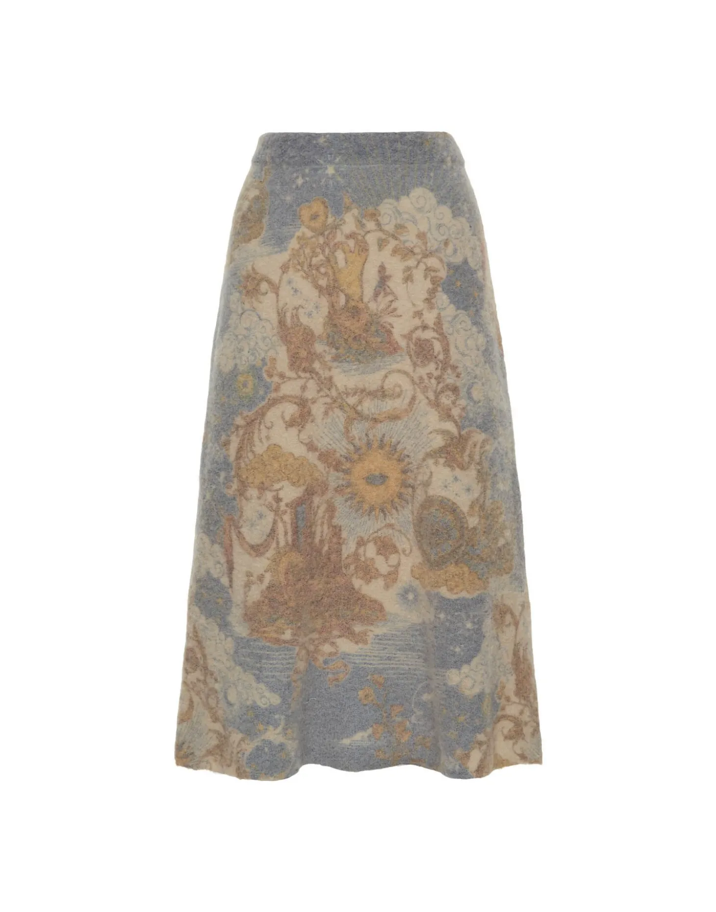 All-In SkirtLight Blue in Woolmix