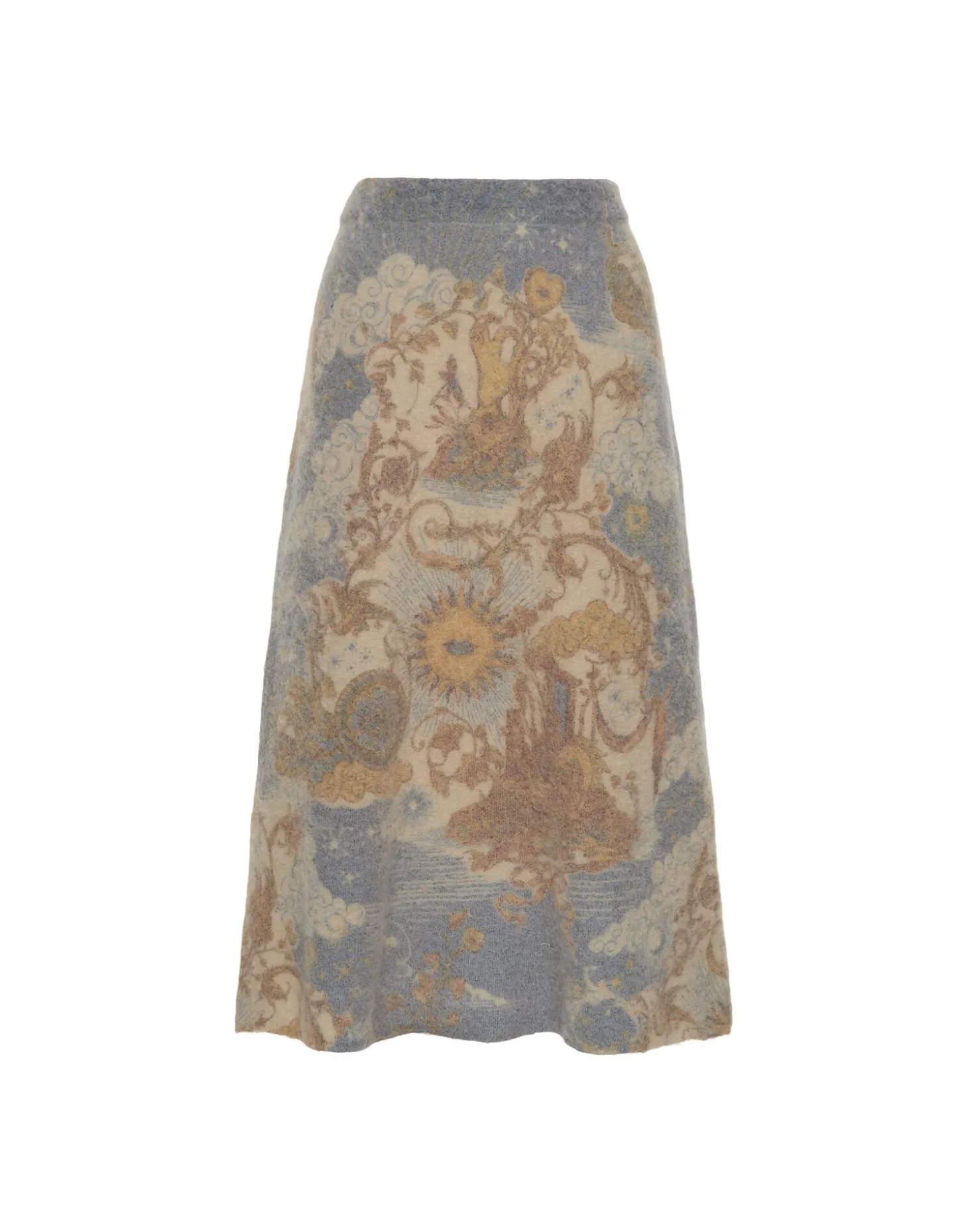 All-In SkirtLight Blue in Woolmix