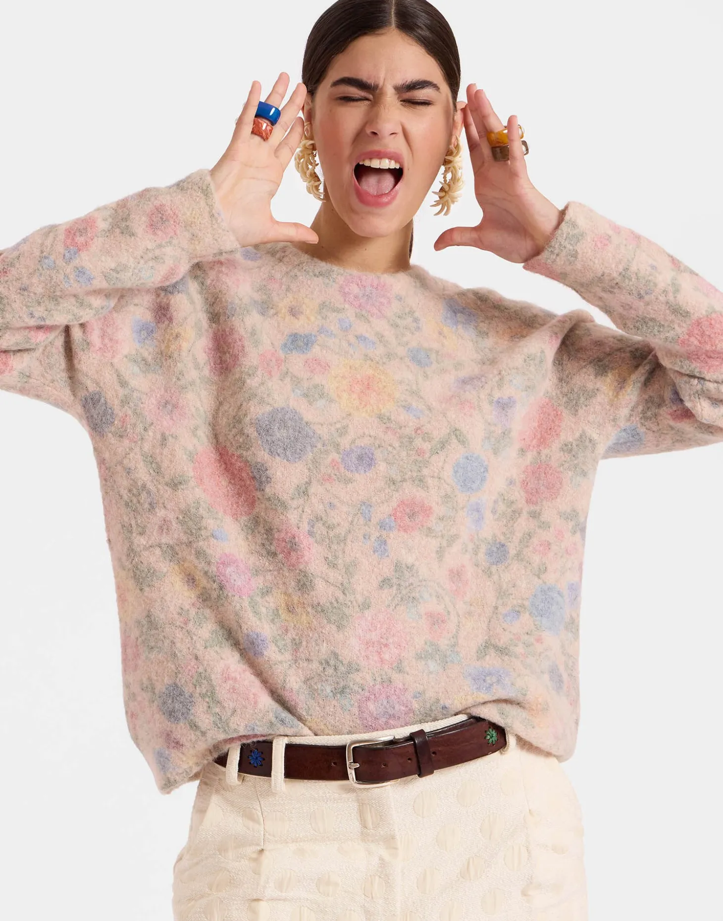 All-In SweaterIvory in Woolmix