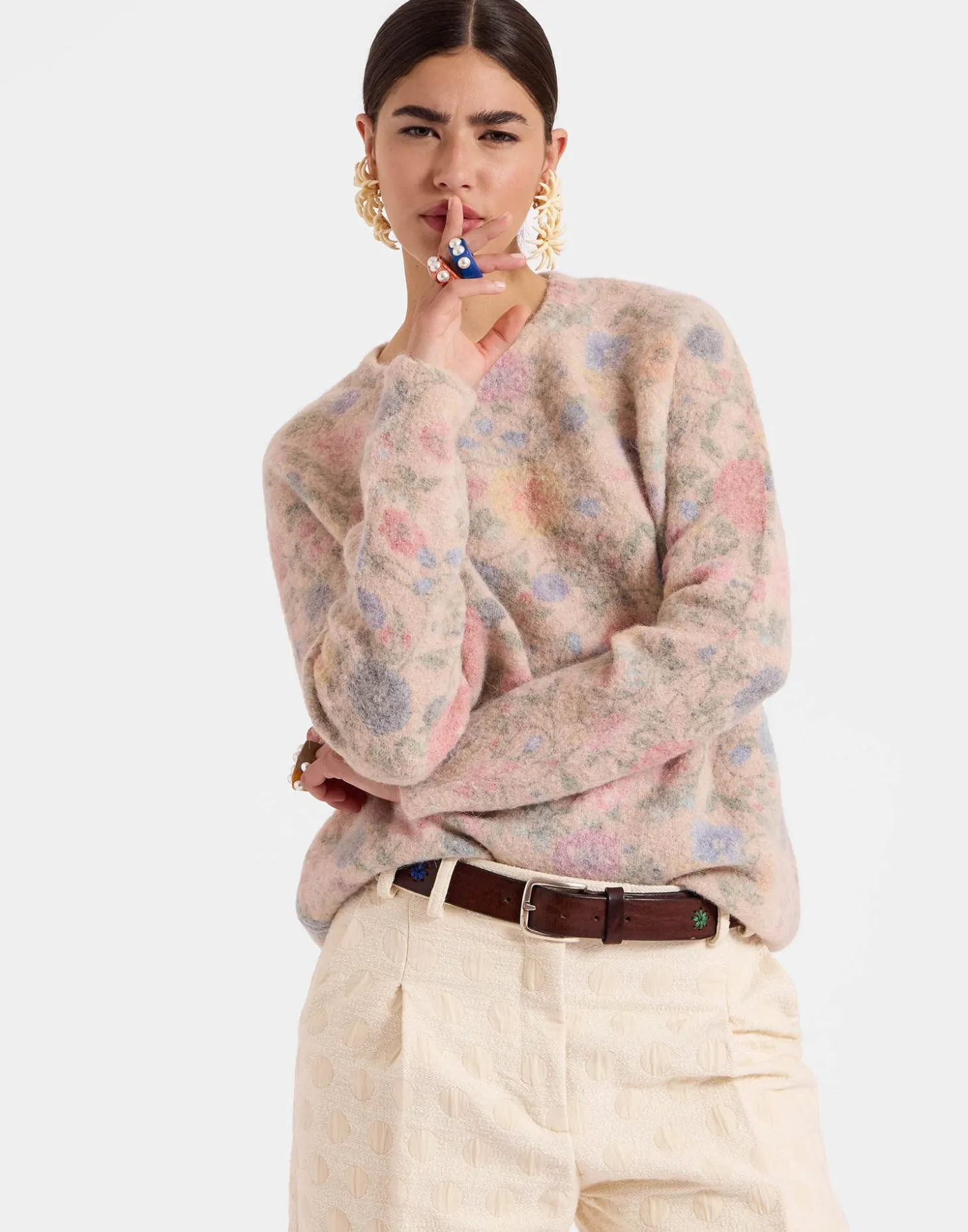 All-In SweaterIvory in Woolmix