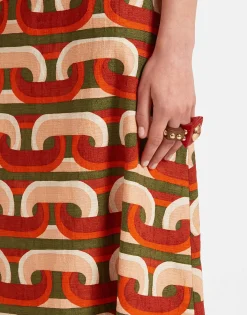 A-Long SkirtPrometheus Pale Pink in Shot Cotton