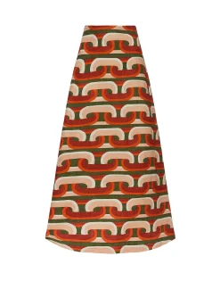 A-Long SkirtPrometheus Pale Pink in Shot Cotton