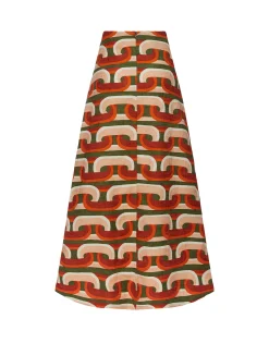 A-Long SkirtPrometheus Pale Pink in Shot Cotton