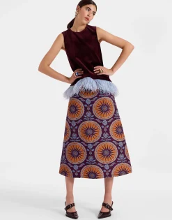 A-Long SkirtSovereign Purple in Cady Wool