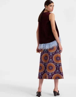 A-Long SkirtSovereign Purple in Cady Wool