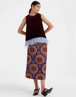 A-Long SkirtSovereign Purple in Cady Wool