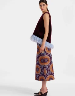 A-Long SkirtSovereign Purple in Cady Wool