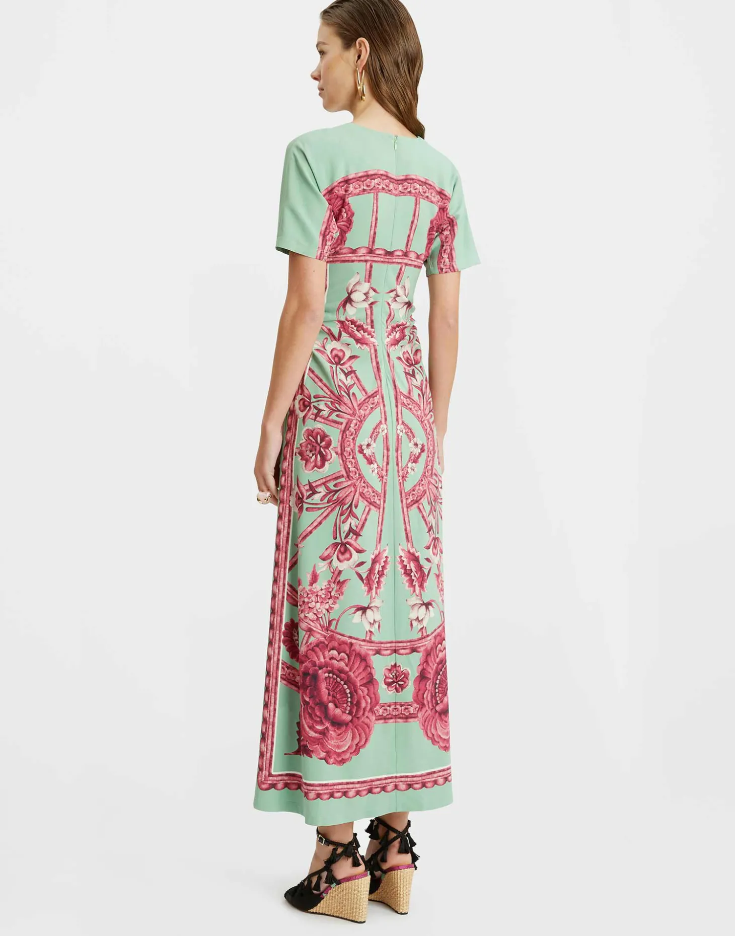 Angelica DressZodiac Placée Acquamarine in Envers Satin