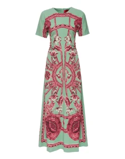 Angelica DressZodiac Placée Acquamarine in Envers Satin