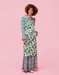 ApronWildbird Verde in Cotton