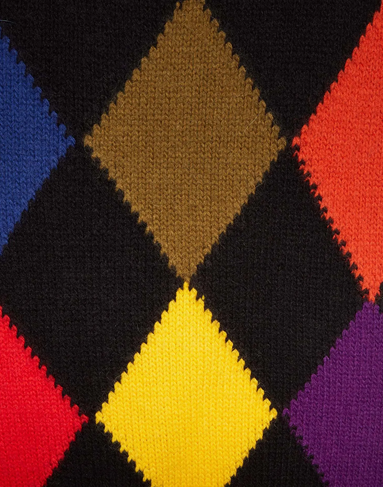 Argyle ScarfMulticolor in Wool