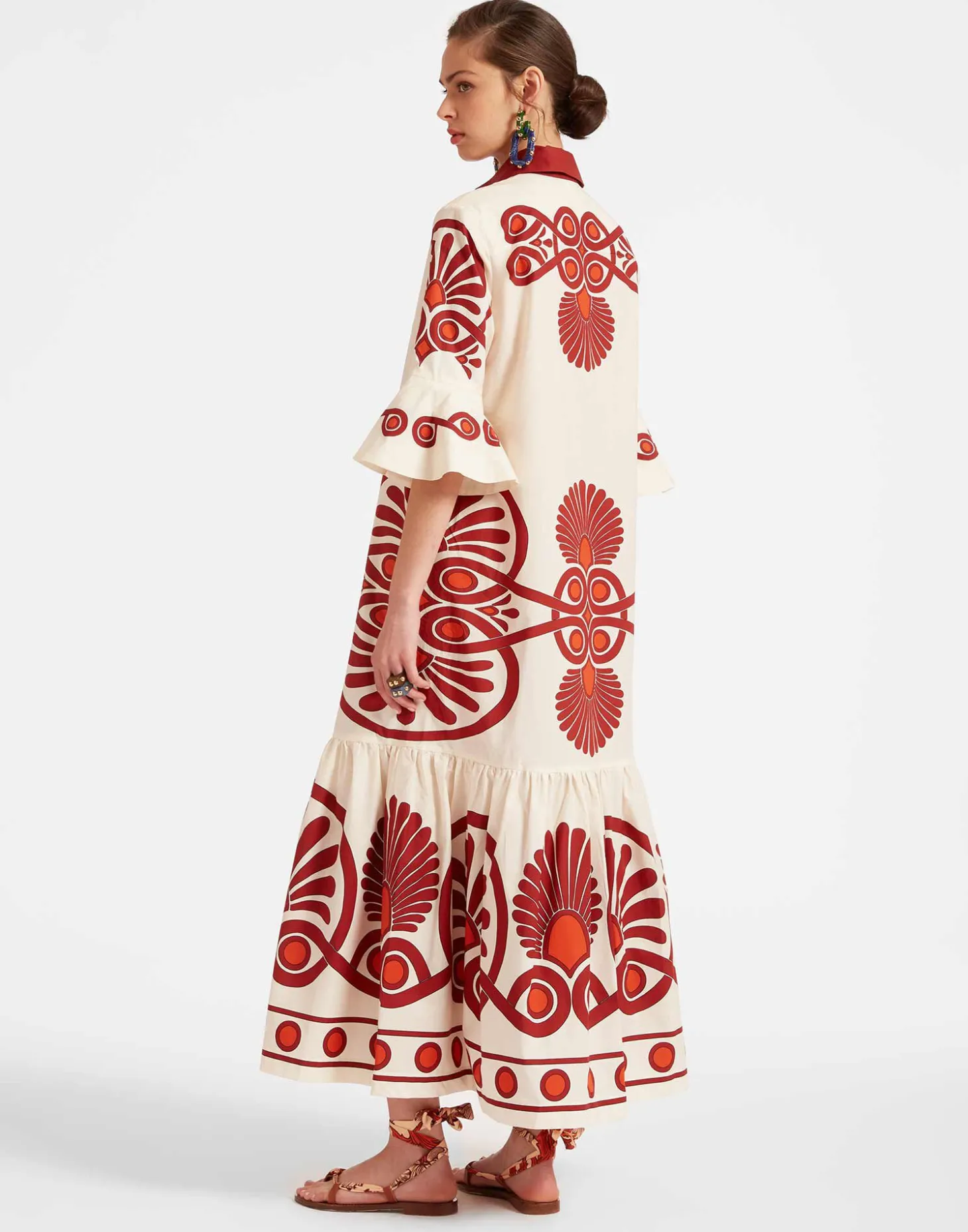 Artemis DressMedallion Placée Cream in Cotton Poplin