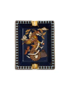 AshtrayThe Dragon Midnight Blue in Porcelain