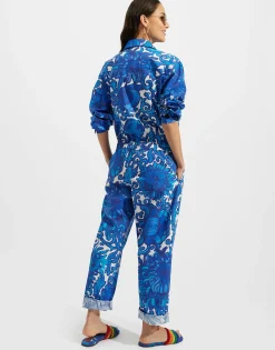 Aviator JumpsuitAnemone in Summer Popeline