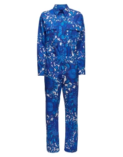 Aviator JumpsuitAnemone in Summer Popeline