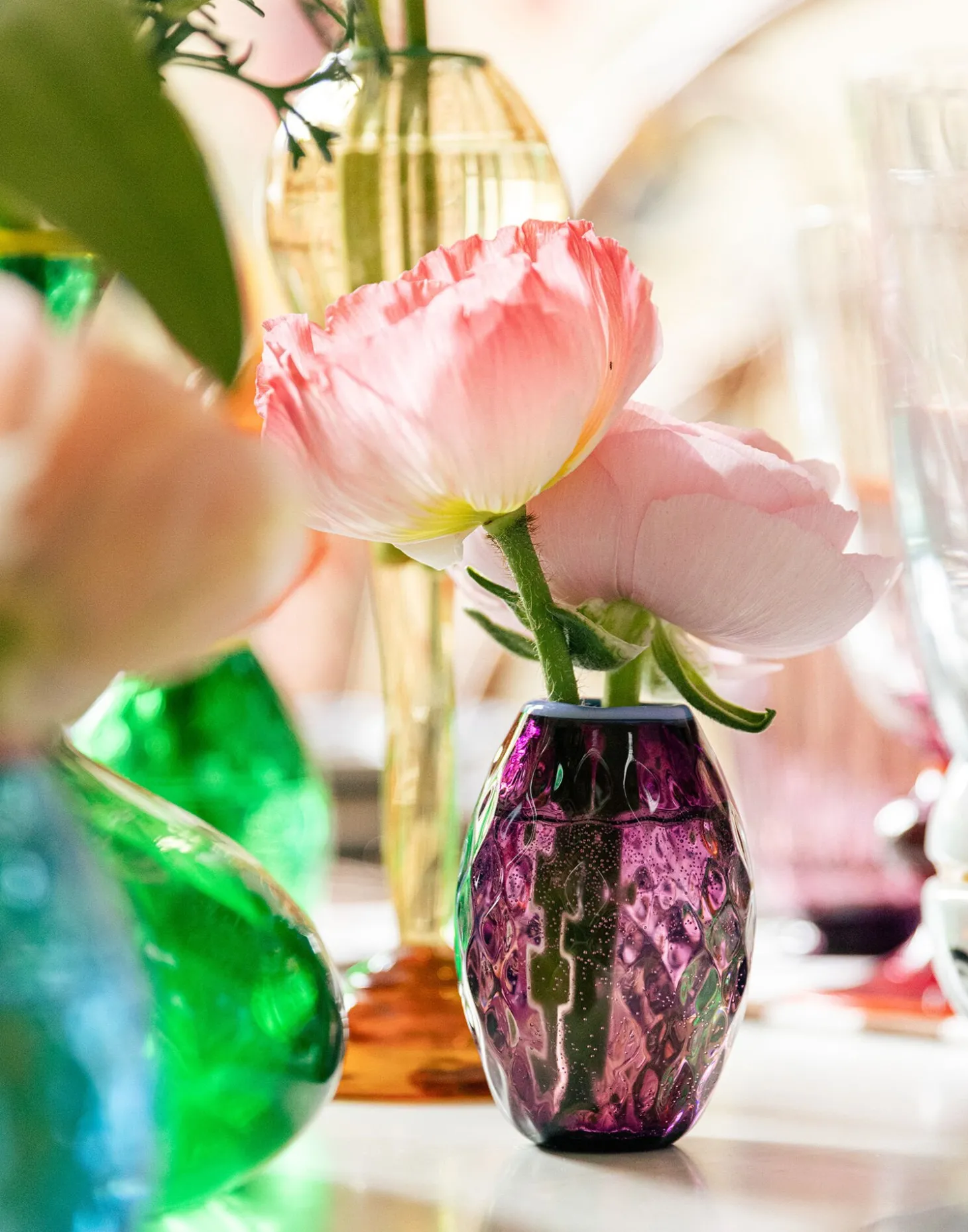 Baby Egg VasesMisty Rainbow Mix in Murano Glass