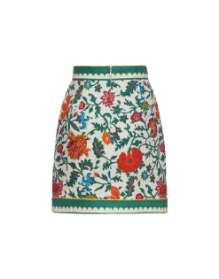 Baia Mini SkirtDragonflower Mini Multicolor in Shot Cotton