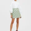 Baia Mini SkirtFans Mint in Shot Cotton