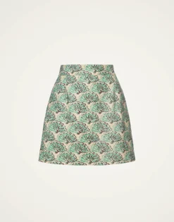 Baia Mini SkirtFans Mint in Shot Cotton