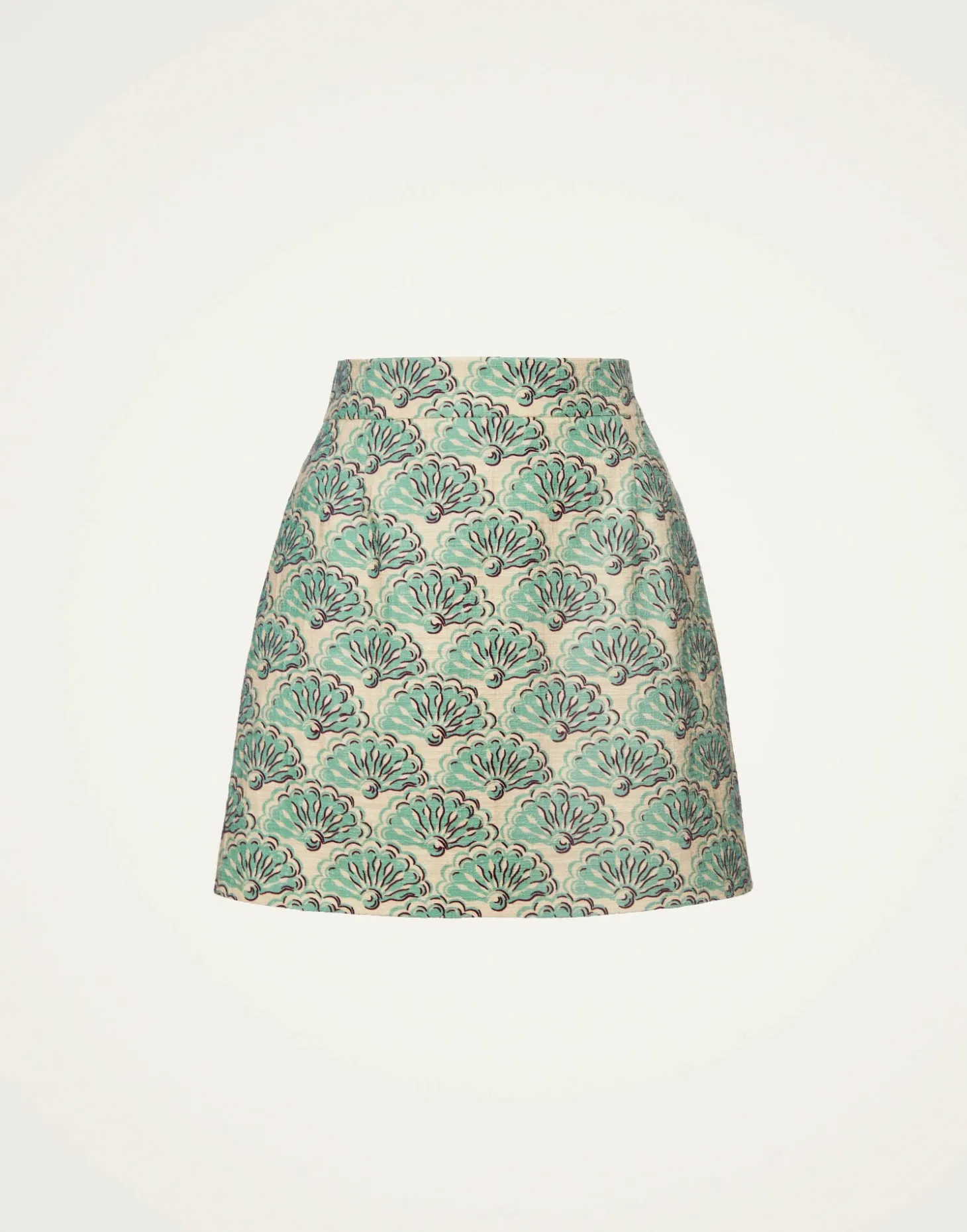 Baia Mini SkirtFans Mint in Shot Cotton