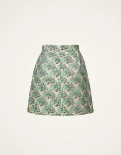 Baia Mini SkirtFans Mint in Shot Cotton