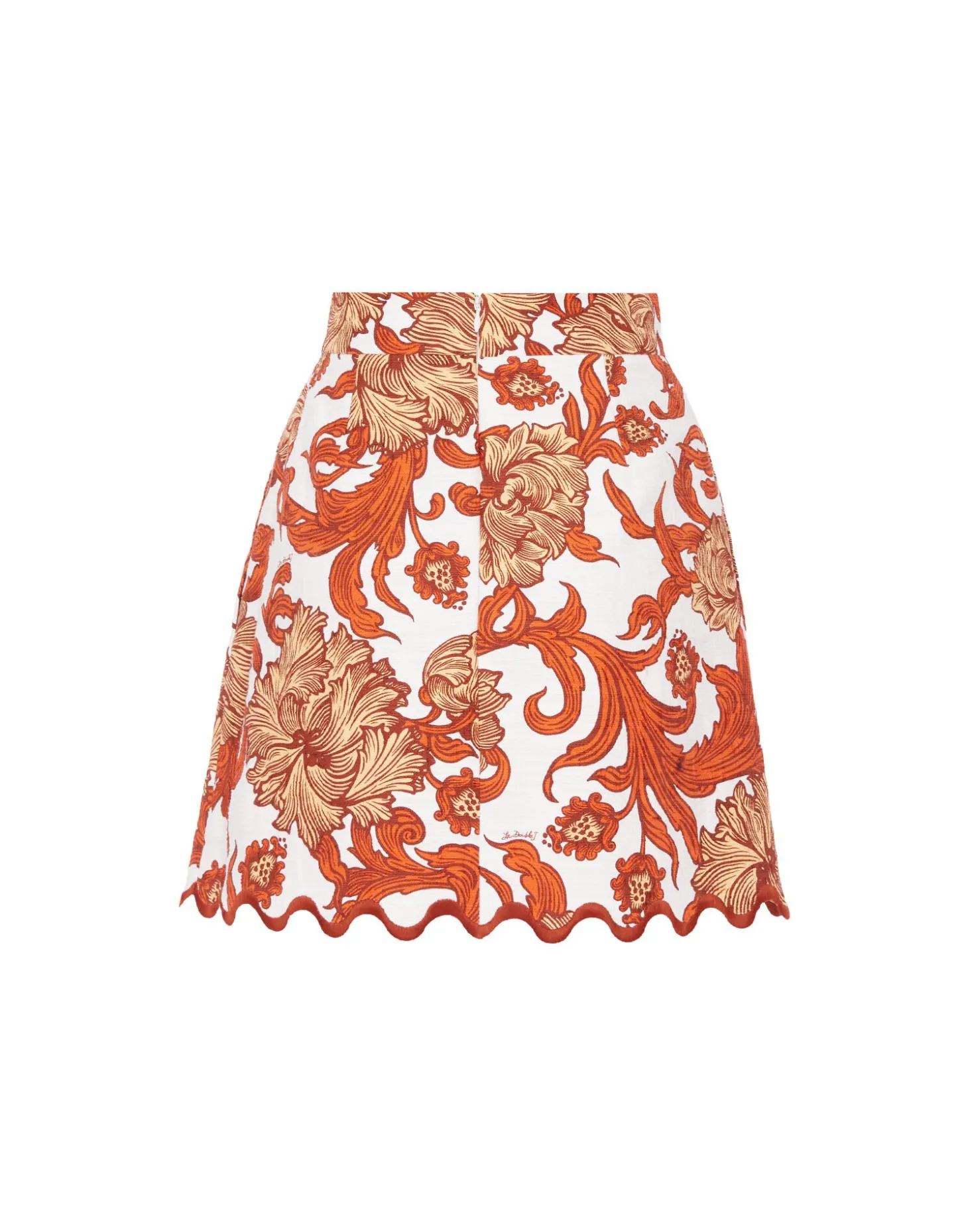 Baia Mini SkirtReef White in Shot Cotton