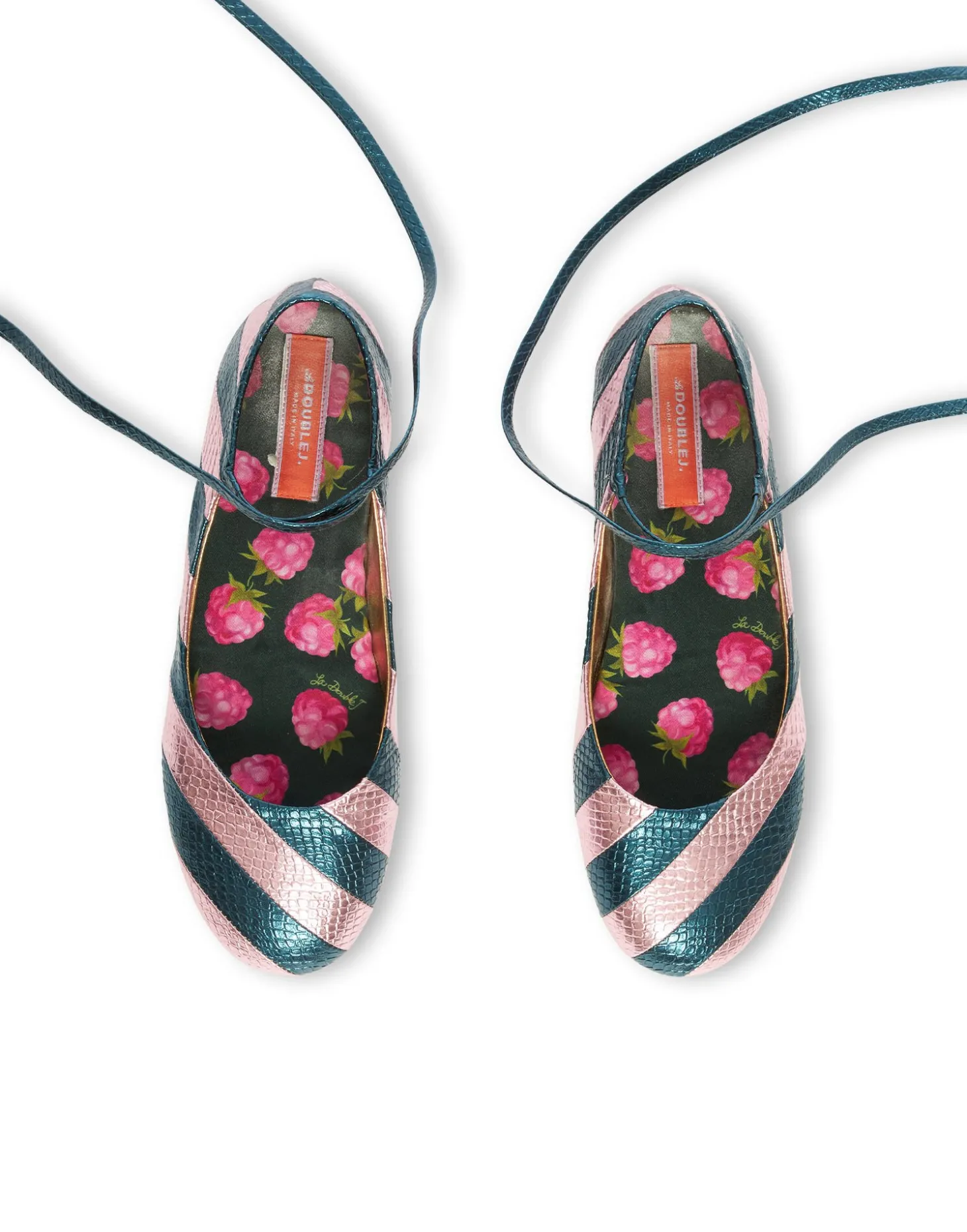 Ballerina FlatsAcquamarine in Faux Python