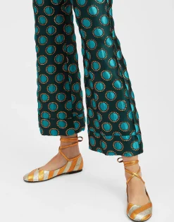 Ballerina FlatsOrange in Faux Python