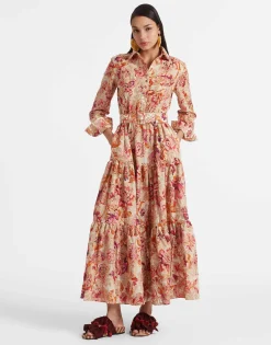 Bellini DressHottie Cream in Embroidered Organza