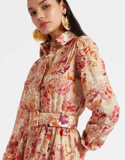 Bellini DressHottie Cream in Embroidered Organza