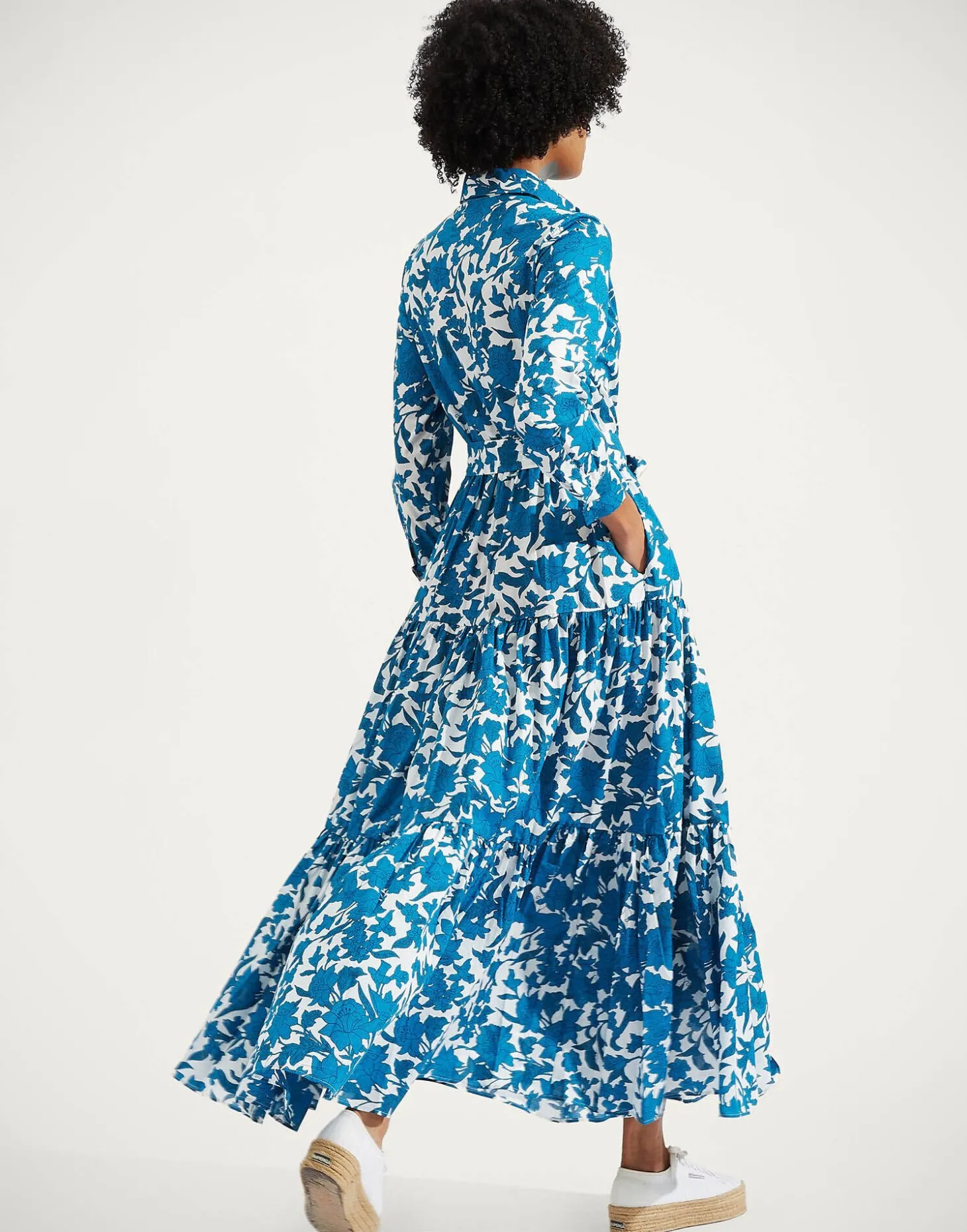 Bellini DressLilium Blu in Cotton Voile