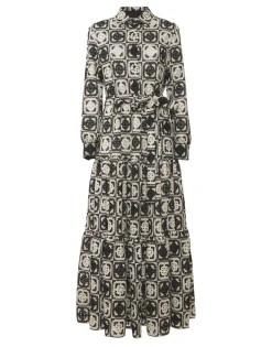 Bellini DressMini Tiles Black in Macramé