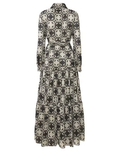 Bellini DressMini Tiles Black in Macramé