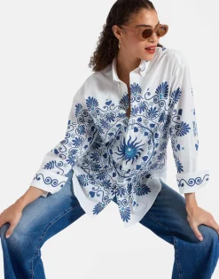 Better Than Your Boyfriend's ShirtOlympus Plac&eacute;e Cream in Cotton Poplin