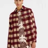 Better Than Your Boyfriend's JacketCheckers Burgundy in Viscose Tailoring