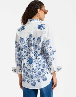 Better Than Your Boyfriend's ShirtOlympus Plac&eacute;e Cream in Cotton Poplin