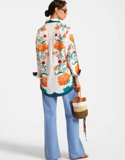 Better Than Your Boyfriend's ShirtMorpheus Plac&eacute;e Orange in Summer Poplin