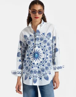 Better Than Your Boyfriend's ShirtOlympus Plac&eacute;e Cream in Cotton Poplin