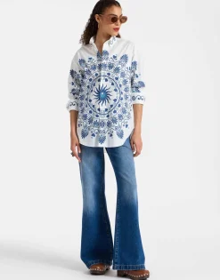 Better Than Your Boyfriend's ShirtOlympus Plac&eacute;e Cream in Cotton Poplin