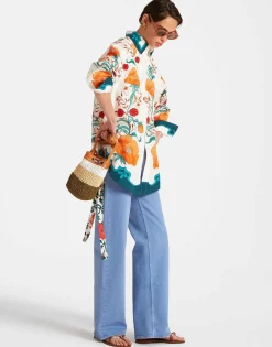 Better Than Your Boyfriend's ShirtMorpheus Plac&eacute;e Orange in Summer Poplin