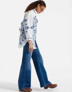 Better Than Your Boyfriend's ShirtOlympus Plac&eacute;e Cream in Cotton Poplin