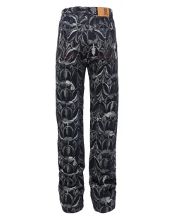 Better Than Your Boyfriend's JeansPapyrus Navy in Jacquard Denim