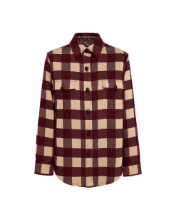 Better Than Your Boyfriend's JacketCheckers Burgundy in Viscose Tailoring