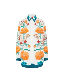 Better Than Your Boyfriend's ShirtMorpheus Plac&eacute;e Orange in Summer Poplin