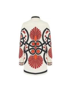 Better Than Your Boyfriend's ShirtMedallion Plac&eacute;e Cream in Cotton Poplin