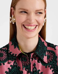 Better Than Your Boyfriend's JacketOltrarno Pink in Jacquard