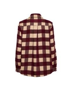 Better Than Your Boyfriend's JacketCheckers Burgundy in Viscose Tailoring