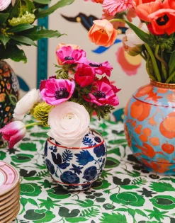 Big Tea JarWildbird Blu in Porcelain