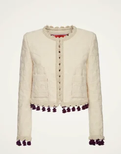 Bijoux Jacket EmbroideredCreamy in Jacquard